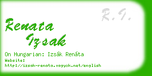 renata izsak business card